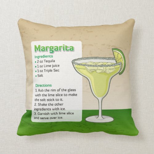 Margarita Throw Pillow