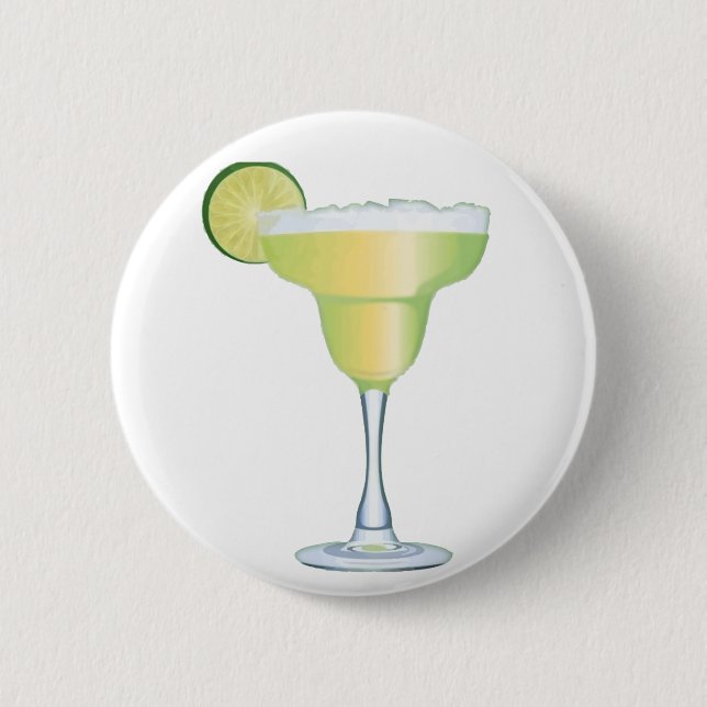 Margarita Time Pinback Button (Front)