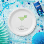 Margarita Wedding Bridal Shower Fiesta Paper Plates<br><div class="desc">Margarita paper plate for a fun,  fiesta theme wedding shower. You may customize the text to fit your event.</div>