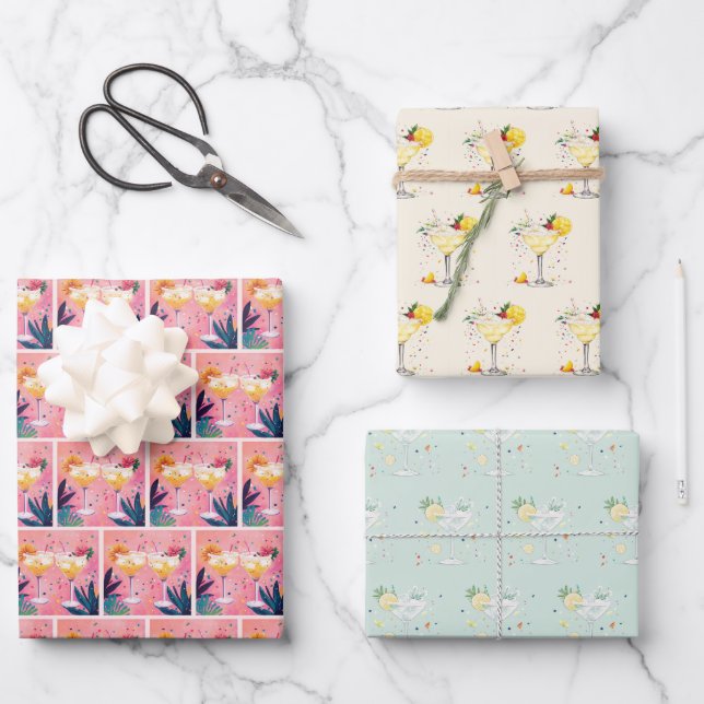 Margarita wrapping paper for gifts  (Front)