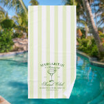 Margaritas and Matrimony Bachelorette Beach Towel<br><div class="desc">Get ready to celebrate the bride-to-be with an unforgettable weekend! Introducing our "Margaritas & Matrimony" bachelorette weekend design, created to make every moment of your celebration as special as the bride herself. This elegant collection features a vintage inspired green hand drawn illustration of a margarita cocktail glass and fully customizable...</div>