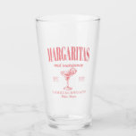 Margaritas And Matrimony Personalized Bachelorette Glass<br><div class="desc">Introducing our Margaritas And Matrimony Personalized Bachelorette Glass – the ideal companion for your upcoming celebration! This custom glass is designed to capture the essence of a Mexico-inspired bachelorette party, making it a perfect fit for bridesmaid matching bachelorette parties and other festive occasions. Imagine sipping on a refreshing cocktail at...</div>