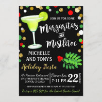 Margaritas and Mistletoe Christmas Invitation