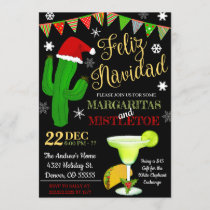 Margaritas and Mistletoe Invitation