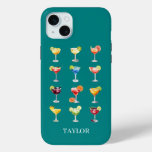 Margaritas Anyone Monogrammed  iPhone 15 Plus Case