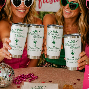 Margaritas & Matrimony Bachelorette Fiesta Party Insulated Tumbler