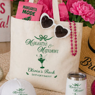 Margaritas & Matrimony Bachelorette Fiesta Party Tote Bag