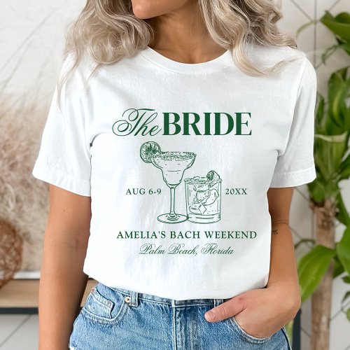 Margaritas  Matrimony Bachelorette The Bride T_Shirt