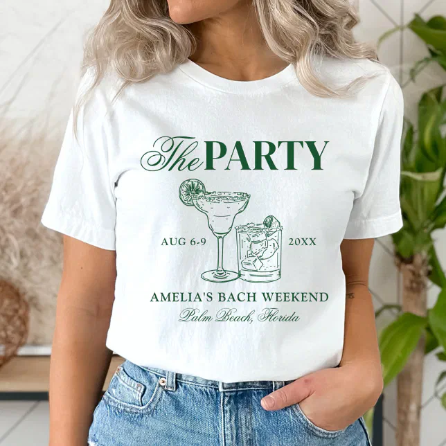 Margaritas & Matrimony Bachelorette The Party T-Shirt
