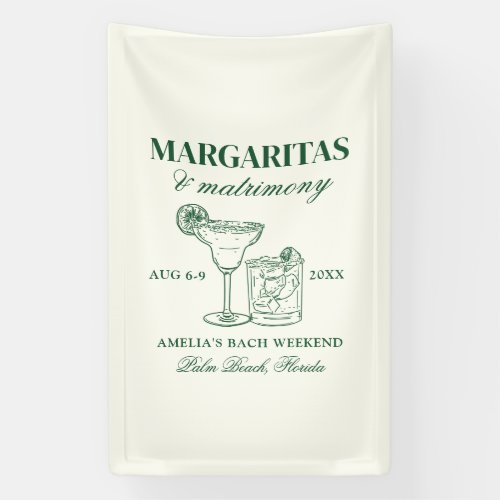 Margaritas  Matrimony Bachelorette Weekend Banner