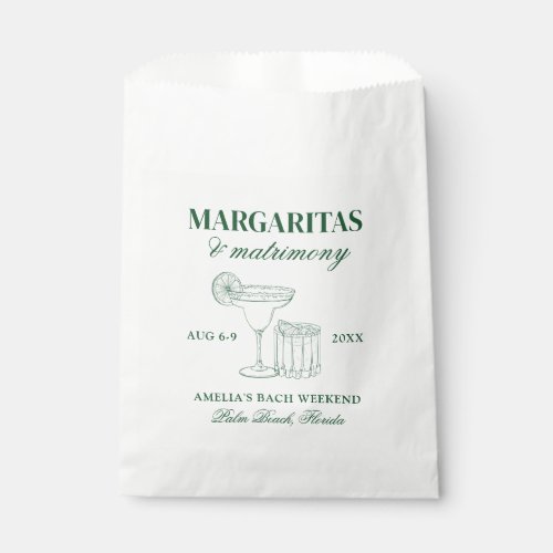 Margaritas  Matrimony Bachelorette Weekend Favor Bag