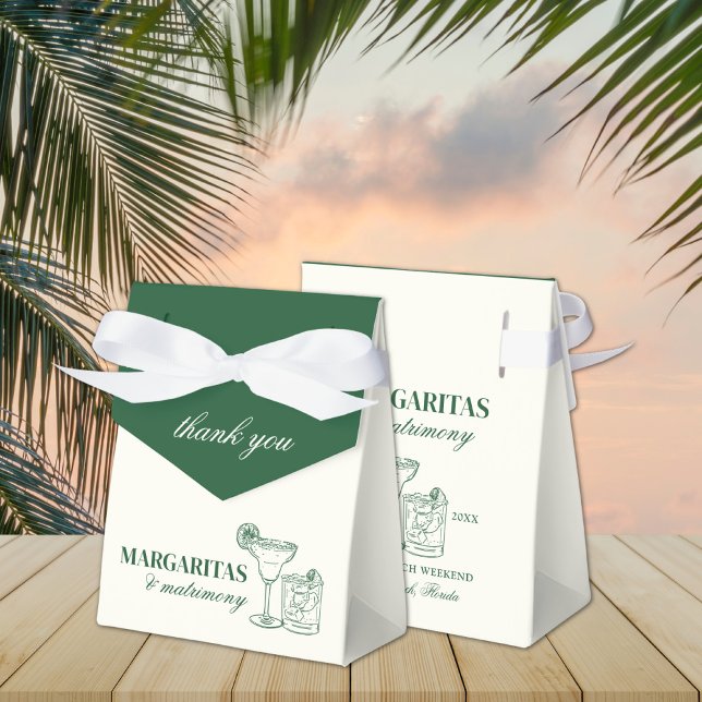 Margaritas & Matrimony Bachelorette Weekend Favor Boxes (Creator Uploaded)