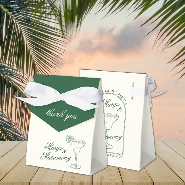 Margaritas & Matrimony Bachelorette Weekend Favor Favor Boxes (Creator Uploaded)