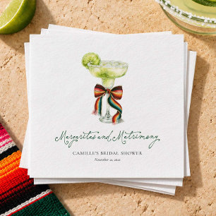 Margaritas & Matrimony Bridal Shower Napkins