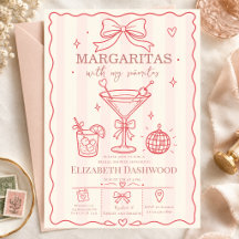 Margaritas pool scribble Party Cocktail Bridal