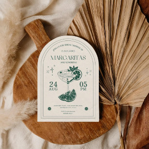 Margaritas with my Senoritas fiesta bridal shower Invitation