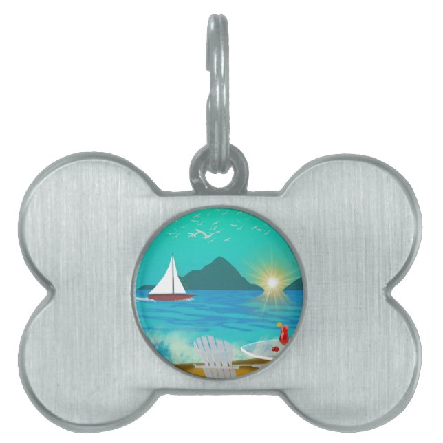 Margaritaville Pet Name Tag (Front)