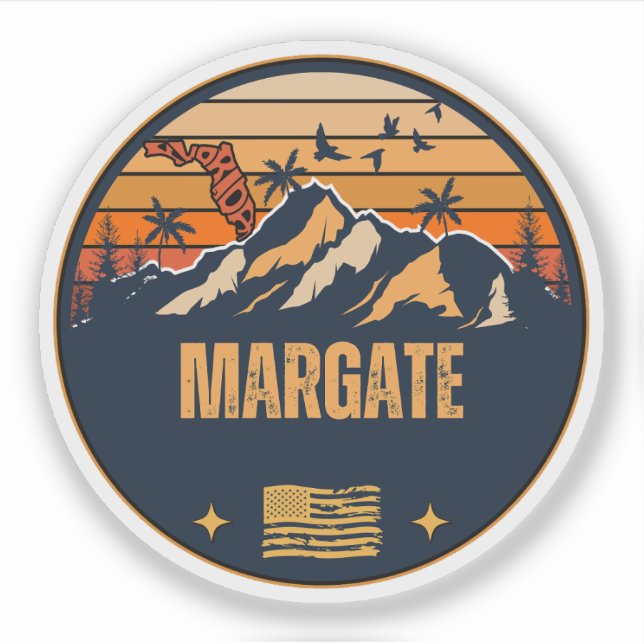 Margate, Florida  Sticker (Front)