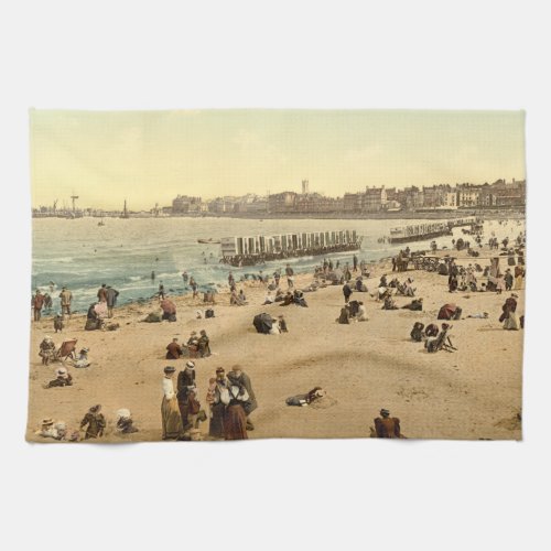 Margate Harbor I Kent England Kitchen Towel