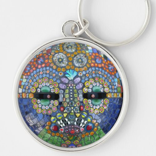 Marge Mosaic Mask Keychain
