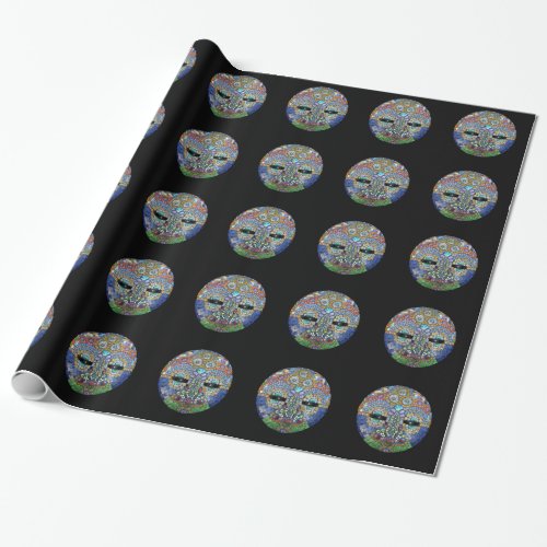 Marge Mosaic Mask Wrapping Paper