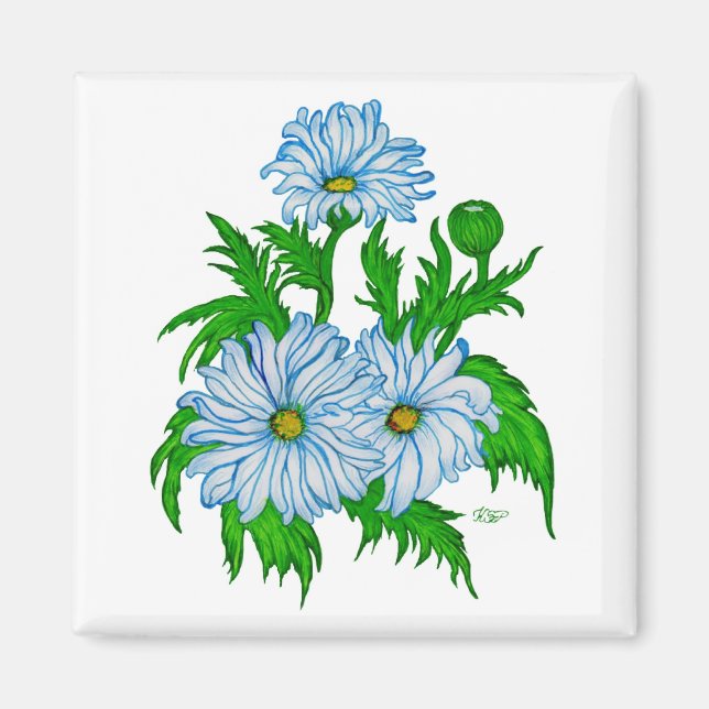 Margeriten Blume Magnet (Front)