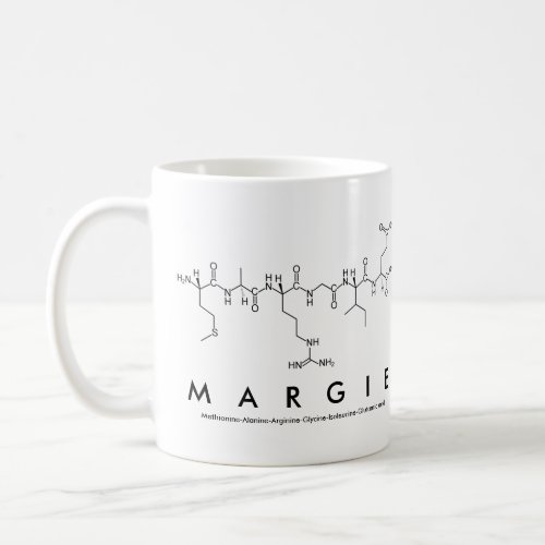 Margie peptide name mug