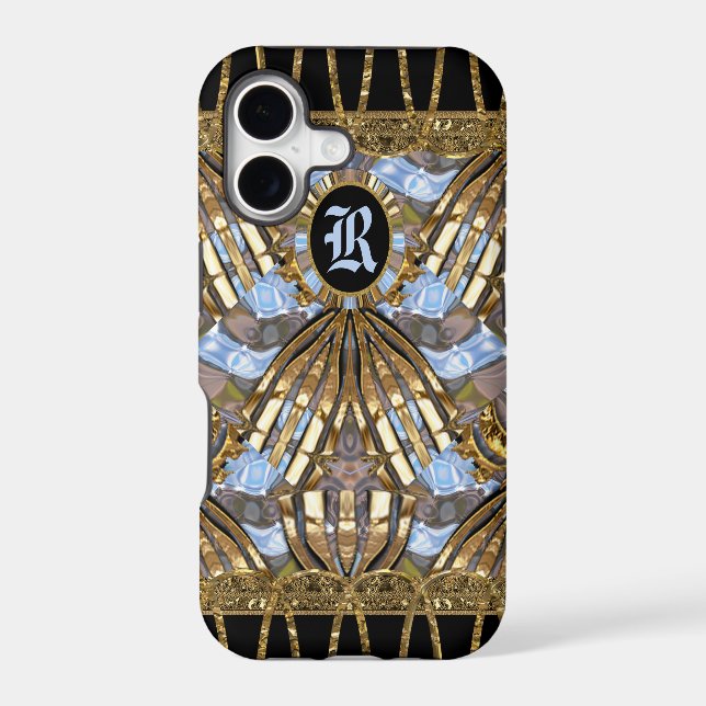 Margo Spray Unique Elegant Monogram Iphone Case (Back)