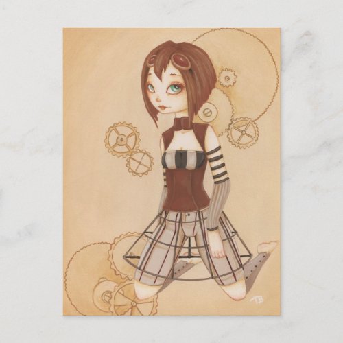 Margo - Steampunk Post Card