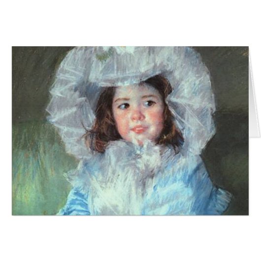 Margot in Blue, Mary Cassatt Cards (Front Horizontal)