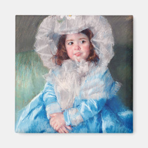 Margot in Blue, Mary Cassatt Magnet