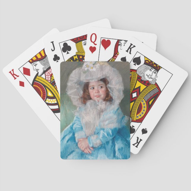 Margot in Blue | Mary Cassatt Poker Cards (Back)