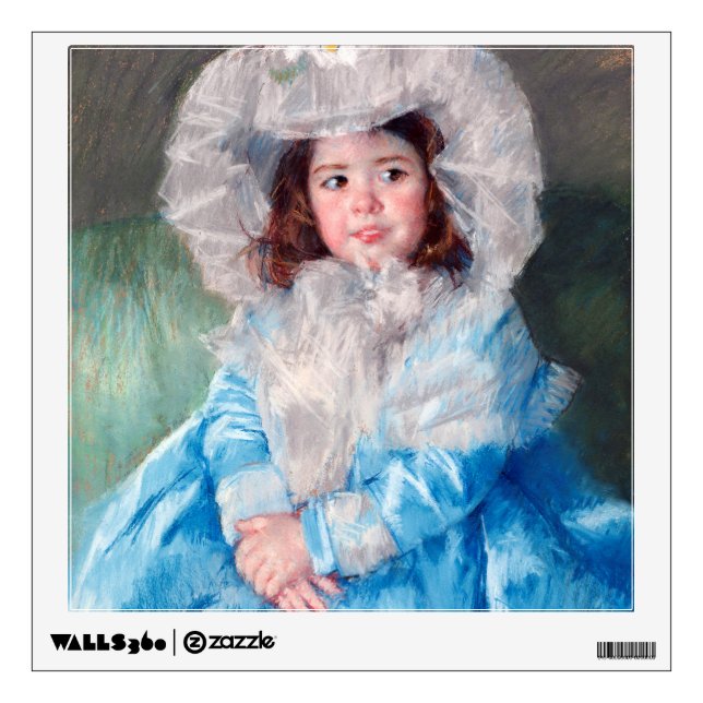 Margot in Blue, Mary Cassatt Wall Decal (Front)