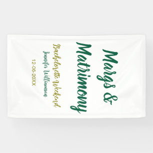 Margs and matrimony add name date bachelorette par banner