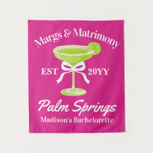 Margs and Matrimony Bachelorette Party Backdrop