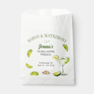 Margs and Matrimony Bachelorette Party Favor Bag