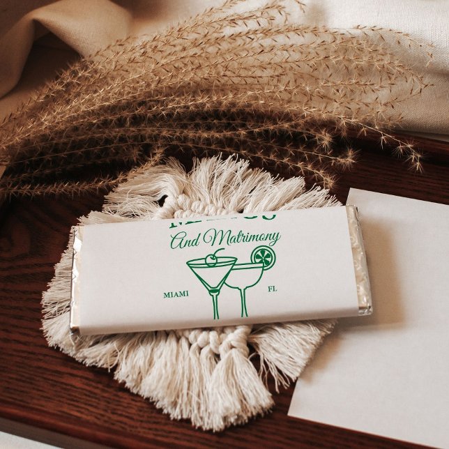 Margs and Matrimony  Beach Bachelorette party  Hershey Bar Favors (Creator Uploaded)