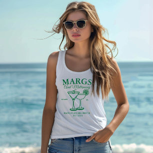 Margs and Matrimony Beach Bachelorette party Tank Top