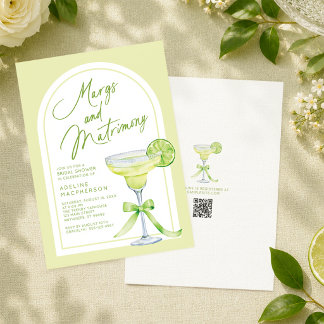 Margs And Matrimony Bridal Shower Invitation
