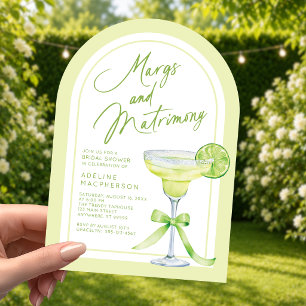 Margs And Matrimony Bridal Shower Invitation