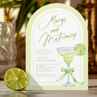 Margs And Matrimony Bridal Shower Invitation