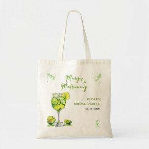 Margs and Matrimony Cocktail Bridal Shower Tote Bag