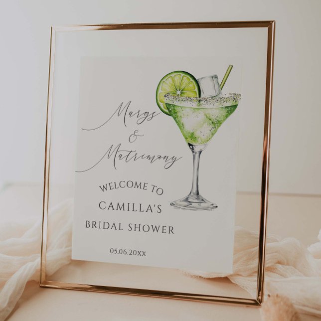 Margs And Matrimony Margarita Shower Welcome Poster (Creator Uploaded)