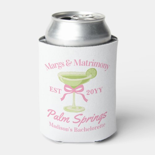 Margs and Matrimony Margaritas Bachelorette Party Can Cooler