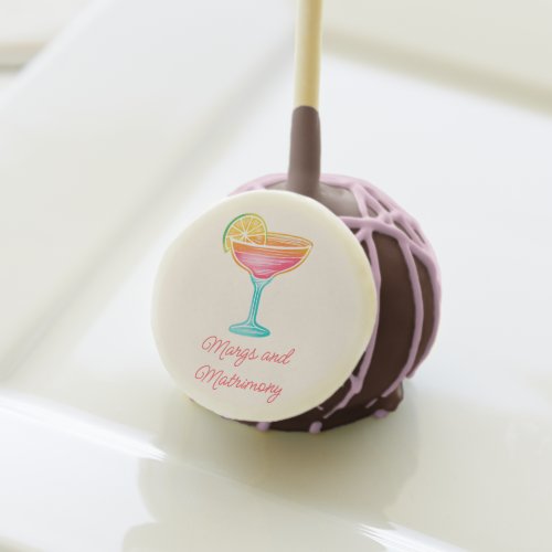 Margs and Matrimony Retro Cocktail Bridal Shower Cake Pops