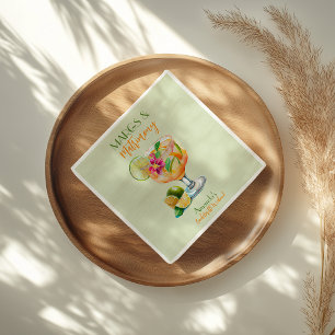 Margs and Matrimony Tequila & Fiesta Bachelorette Napkins