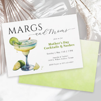 Margs and Moms Mother's Day Cocktail Party Invitation