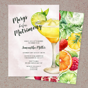Margs before Matrimony Bridal Shower Invitation