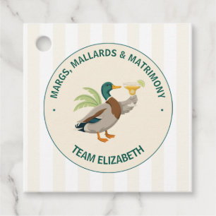 Margs, Mallards & Matrimony Lake Bachelorette Favor Tags