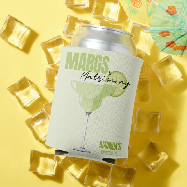 Margs & Matrimony Bachelorette Favors Can Cooler (In Situ Summer)